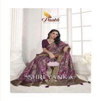 Pankh Shreyanka Silk Wholesale Pure Viscose Katha Line Silk Sarees