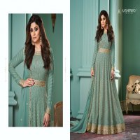 AASHIRWAD CREATION GULKAND ALIZZA PLATINUM DESIGNER LONG GOWN WITH DUPATTA READYMADE COLLECTION