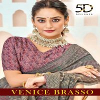 VENICE BRASSO BY 5D DESIGNER CLASSY LOOK CHIFFON BRASSO WITH DIGITAL PRINTED BLOUSE