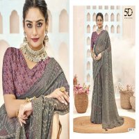 VENICE BRASSO BY 5D DESIGNER CLASSY LOOK CHIFFON BRASSO WITH DIGITAL PRINTED BLOUSE