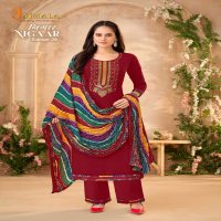 JAIMALA BY ALOK SUIT NIGAAR 29 FANCY RAYON HIT DESIGN EMBROIDERY DIAMOND WORK SALWAR SUIT