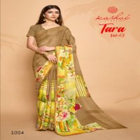 KASHVI CREATION TARA VOL 3 STYLISH WEIGHTLESS DESIGNER SWAROVSKI LACE SAREE EXPORTS