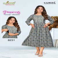 HARIYAALI PRINCESS VOL 2 FANCY RAYON CAPSUAL COMFY WEAR FULL STITCH FEEDING TOP COMBO SET