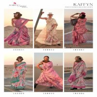 Rajtex Kaffyn Wholesale Printed Handwoven Linen Function Wear Sarees
