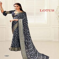 Mahamani Lotus Wholesale Heavy Moss Print Viscose Border Sarees