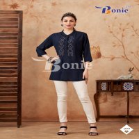 Bonie Berkha Vol-4 Wholesale Stone Work Short Tops