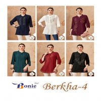 Bonie Berkha Vol-4 Wholesale Stone Work Short Tops