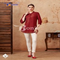 Bonie Berkha Vol-4 Wholesale Stone Work Short Tops