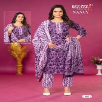 Dee Cee Nancy Wholesale Cambric Cotton Readymade Salwar Suits