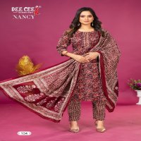 Dee Cee Nancy Wholesale Cambric Cotton Readymade Salwar Suits