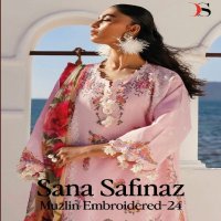 Deepsy Sana Safinaz Muzlin Embroidered 24 Wholesale Indian Pakistani Suits