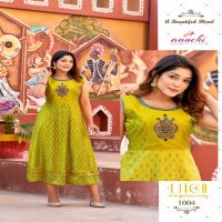 Aanchi Litchi Wholesale Handwork Anarkali Kurtis