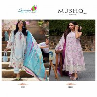 SANIYA TRENDZ MUSHQ VOL 12 COTTON WITH CHIKANKARI EMBROIDERED MODERN PAKISTANI SALWAR SUIT