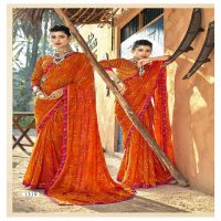 Vallabhi Griva Wholesale Georgette Fabrics Ethnic Sarees