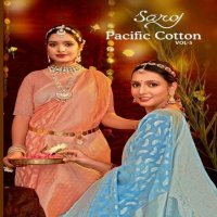 Saroj Pacific Cotton Vol-5 Wholesale Soft Cotton Rich Pallu Sarees