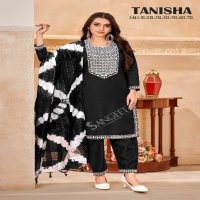 Sangeet Tanisha Wholesale Viscose Rayon Kurti With Pant And Dupatta