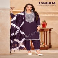 Sangeet Tanisha Wholesale Viscose Rayon Kurti With Pant And Dupatta