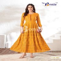 Bonie Aanchal Vol-3 Wholesale Anarkali Concept Kurtis Collection