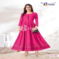 Bonie Aanchal Vol-3 Wholesale Anarkali Concept Kurtis Collection