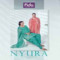 Fida Nyura Wholesale Pure Cotton With Embroidery Dress Material