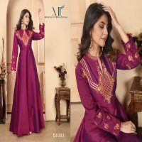 Moksh Armani Vol-1 Wholesale Triva Silk Embroidery Gown Catalog