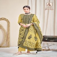 Alok Black Magic Wholesale Pure Hand Weave Jacquard Dress Material