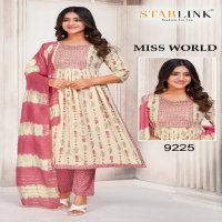 Starlink Miss World Wholesale Capsule Print With Embroidery Readymade Three Piece Suits Combo