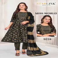 Starlink Miss World Wholesale Capsule Print With Embroidery Readymade Three Piece Suits Combo