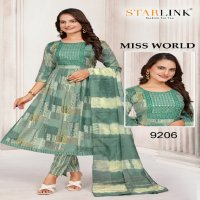 Starlink Miss World Wholesale Capsule Print With Embroidery Readymade Three Piece Suits Combo