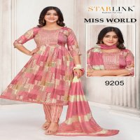 Starlink Miss World Wholesale Capsule Print With Embroidery Readymade Three Piece Suits Combo