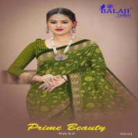 Balaji Prime Beauty Vol-4 Wholesale Pure Cotton Printed Sarees