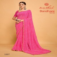 Kashvi Bandhani Vol-3 Wholesale Major Georgette Ethnic Sarees