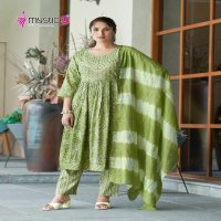 MYSTIC 9 SARA VOL 6 AMAZING READYMADE NAYRA CUT KURTI PANT DUPATTA COLLECTION