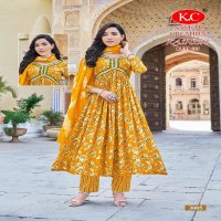 NAVKAR CREATION KASHISH VOL 3 FULLSTITCH ALIYA CUT KURTI PANT DUPATTA