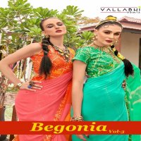Vallabhi Begonia Vol-3 Wholesale Georgette Fabric Ethnic Sarees