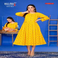 Dee Cee Shloka Wholesale Flared Long Feeding Kurtis