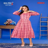 Dee Cee Shloka Wholesale Flared Long Feeding Kurtis