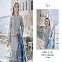 SHREE FAB PRESENT MARIYA B LAWN FESTIVAL COLLECTION VOL-6 COTTON UNSTITCHED PARTY WEAR SALWAR KAMEEZ SUIT