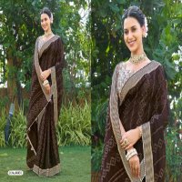 5D Designer Preety Girl Wholesale Nilgiri Chiffon With Weaving Border Sarees