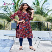 Mystic 9 Summer Cool Wholesale Pure Cotton Cambric Print Long Kurtis Combo