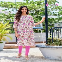 Mystic 9 Summer Cool Wholesale Pure Cotton Cambric Print Long Kurtis Combo