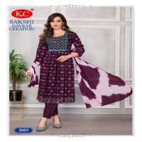 Navkar Creation Sakshi Vol-2 Wholesale Nyra Cut Kurtis With Pant And Dupatta