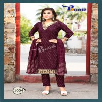 Bonie Kashvi Wholesale 3 Piece Kurti With Pant And Dupatta