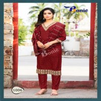 Bonie Kashvi Wholesale 3 Piece Kurti With Pant And Dupatta