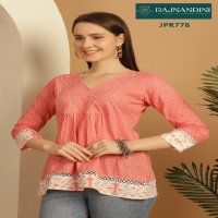 Rajnandini Zeenat Wholesale Pure Cotton Short Tops