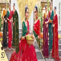 5D Designer Hasti Vol-2 Wholesale Georgette Jacquard Ethnic Sarees