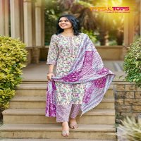 TIPS AND TOPS SUMMER FASHION VOL 6 FANCY WEAR READYMADE COTTON PRINT SALWAR SUIT