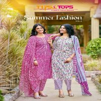 TIPS AND TOPS SUMMER FASHION VOL 6 FANCY WEAR READYMADE COTTON PRINT SALWAR SUIT