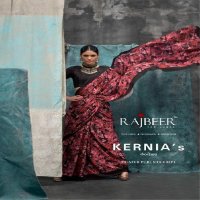 Rajbeer Kernias Wholesale Printed Pure Silk Crepe Ethnic Sarees