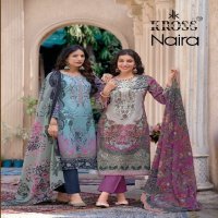 Kross Kulture Naira Wholesale Karachi Print With Embroidery Work Dress Material